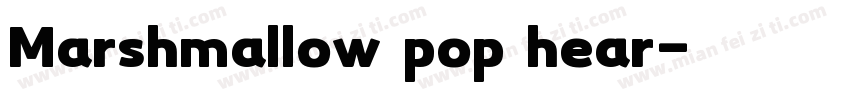 Marshmallow pop hear字体转换